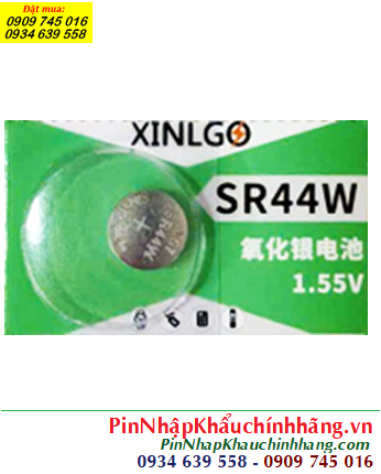 XINLGO SR44W, Pin 1.55v silver oxide XINLGO SR44W-Pin 357 (150mAh, 11.6mmx5.4mm) chính hãng